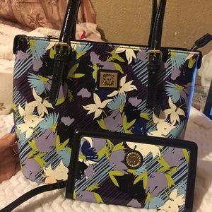 Anne Klein tote and wallet